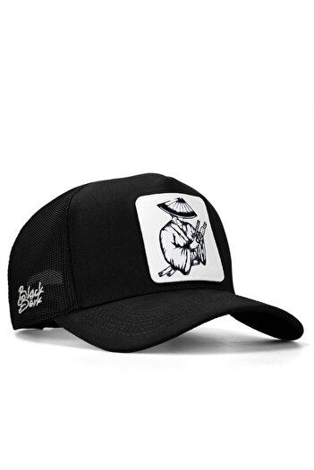 BlackBörk Чорна кепка Trucker з логотипом Samuray