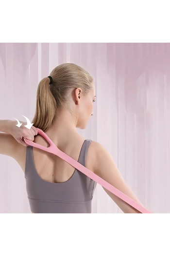 Ht Sağlık 8 Shaped Silicone Yoga Resistance Bands - Back, Waist and Arm Training Elastic Fitness Ergonomic
