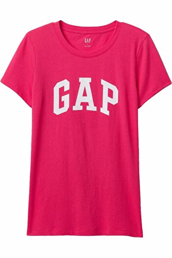 GAP Γυναικείο μπλουζάκι με λογότυπο V-ss Classic Tee 729555008-Ahududu