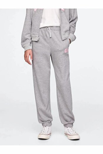 GAP Kız Çocuk Gri V-frch Ft Logo Jgr Eşofman Altı 746745001-Gri