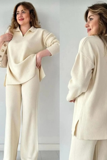 DAMGA Collection Set de tricotaje pentru damă, pulover și pantaloni