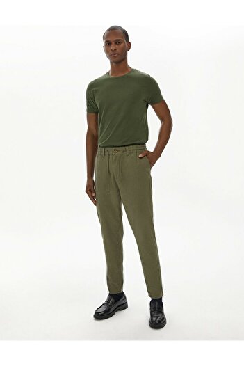 Ltb Men's Khaki Panama Trousers 0122547031250260000-401