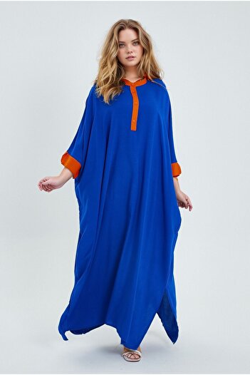 bacc Long Length Saks Colorful Loose Woven Women's Dress - Bcvl-24949
