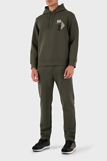 Emporio Armani Logo Cotton Regular Fit Hooded Sweat Men's Sweat Em003587 Af10013 U8120