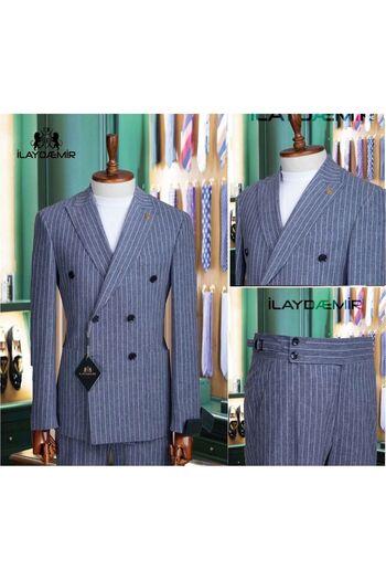 ilayda emir Italian Cut Double-Breasted Suit