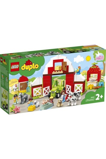 LEGO DUPLO Town Barn, Tractor and Farm Animal Care 10952 Educational Farm Play Set; (97 Pieces)
