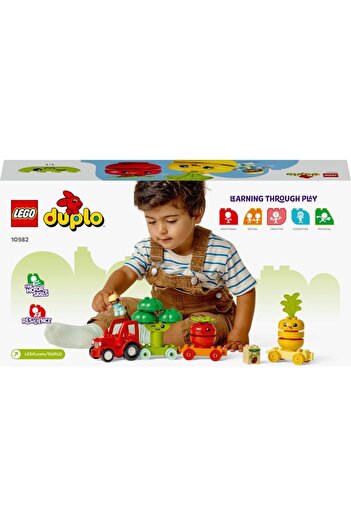 LEGO ® DUPLO® جرار خضروات الفواكه الأول 10982 - مجموعة بناء ألعاب تعليمية لمرحلة ما قبل المدرسة (19 قطعة)