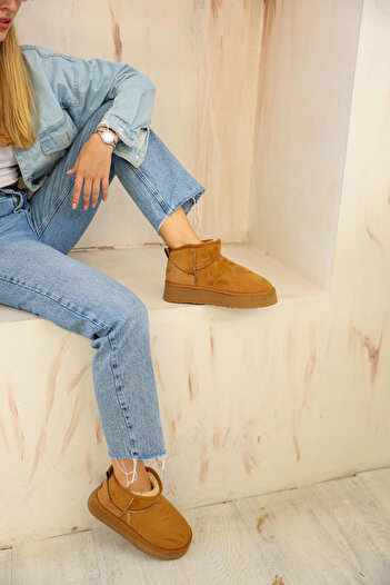 Sivarro Γυναικείες μπότες ψηλές Mini Classic Suede Furry - Μαύρες