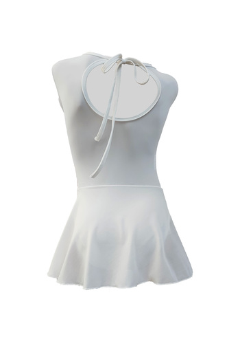 LULLY KİDS GIRL'S WHITE LONG SLEEVE CHIFFON SKIRT BALLET TRAINING WORKING SWIMWEAR