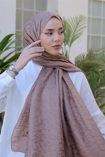 Silk Home Olinda Shawl - Mink