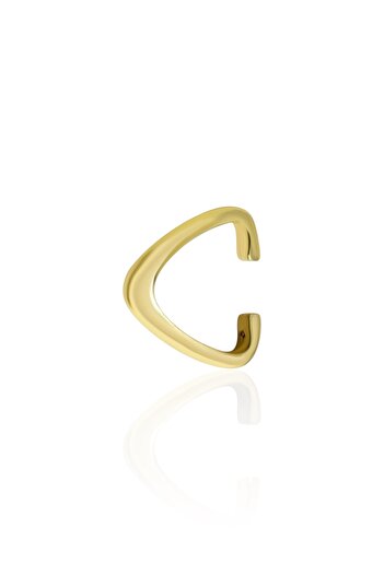 Pure Love ATELIER Gümüş Üzeri Altın Kaplama Earcuff – Deliksiz Kullanım