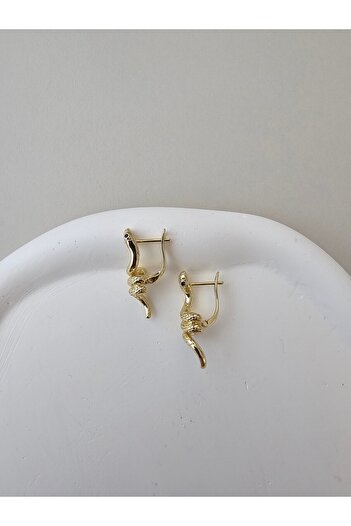 Zivazer Store Women's Steel Tarnish Xuping Snake Figured Earrings