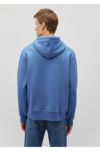 Mavi Logo Nakışlı Kapüşonlu Sweatshirt 065809-70872