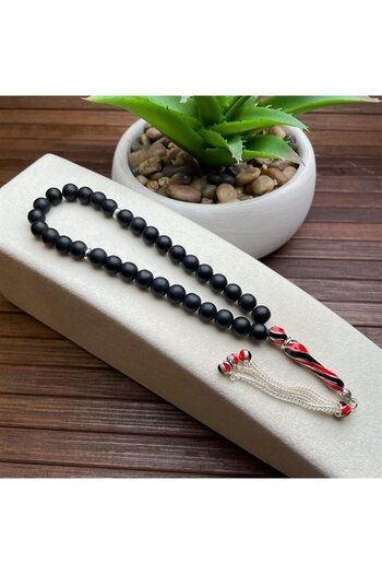 dergah tesbih Fan Red Black Rosary