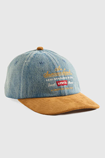 Levi's Relaxed Dad Cap Denim Grafik Şapka - 004BQ-0001