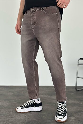 MADZEYMODA Boyfriend Fit Men's Brown Jean Jeans Pants Ke-727