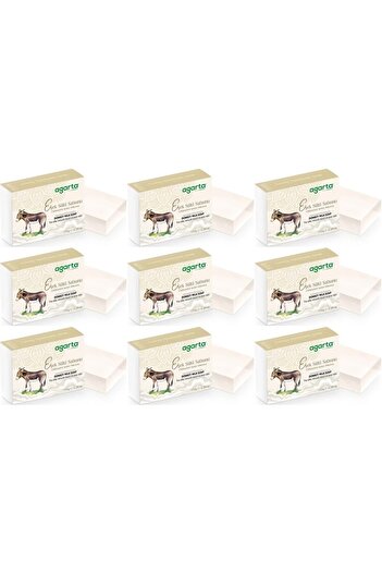 Agarta Handmade Natural Soap 150Gr Donkey Milk (Set of 9)