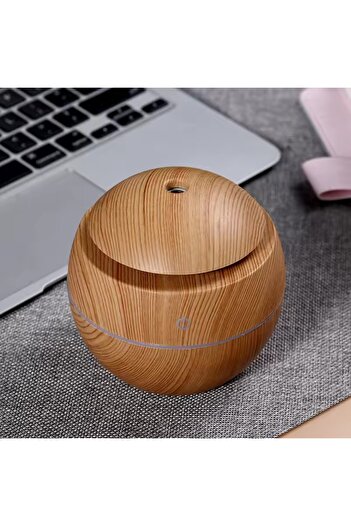 Promagg Air humidifier, aroma diffuser, Aromatherapy with LED, wood look