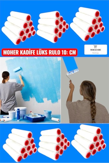 OSKAR FIRÇA Moher Velvet Luxury Roll Replacement Head 10 cm (100 Pieces)