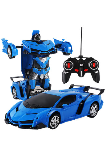 Generic 2 in 1 RC Car Тоу Transformation Robots Car Driving Vehicle Sports Cars Models Remote Control Car