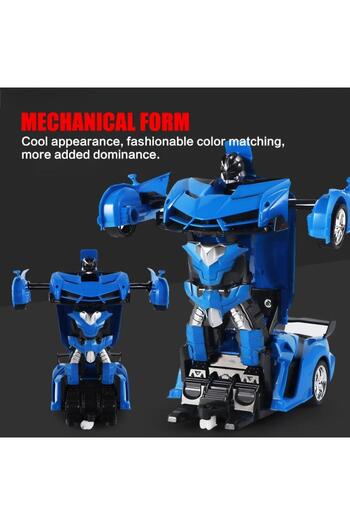 Generic 2 in 1 RC Car Тоу Transformation Robots Car Driving Vehicle Sports Cars Models Remote Control Car