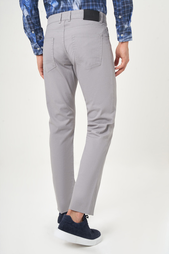 Bisse Gri Pamuk 5 Cepli Spor Erkek Pantolon