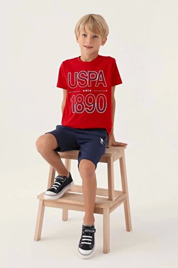 U.S. Polo Assn. Boy's Red Bermuda Suit