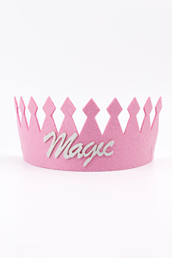 Le Mabelle Σετ κορώνας και ραβδιού με λιλά Glitter Magic Written