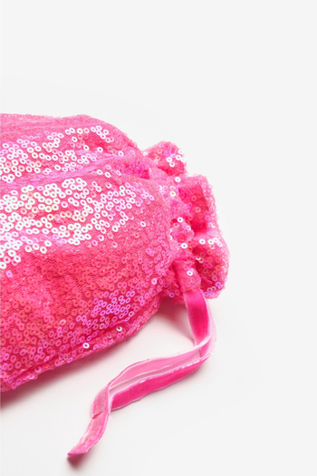 Le Mabelle Fuchsia Sequined Girl's Bag
