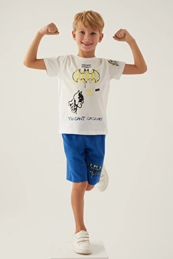 Batman Gotham Cream Boy Bermuda Suit