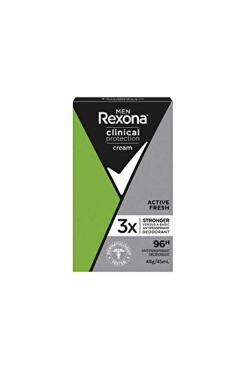Rexona Men Clinical Protection Erkek Stick Deodorant Active Fresh 96 Saat Koruma 45 ml