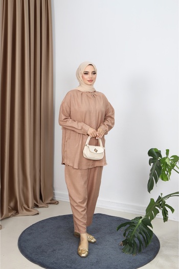 NİSUM MODA Pants Suit with Hidden Buttons