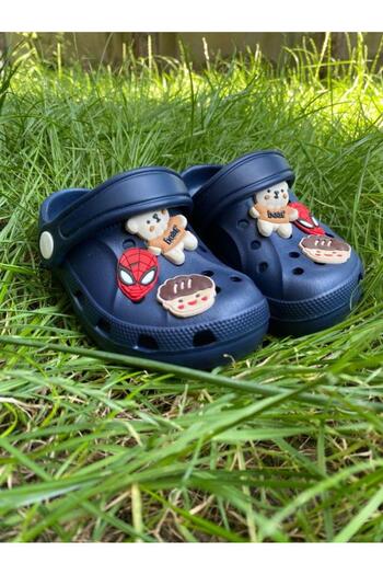 Riva Boy's Spider-Man Sticker Cross Pool Nursery Garden Daily Slippers