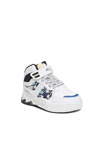 Riva Unisex Kids Sneakers Basketball Light Comfort Anatomical Sole Elastic Velcro Sports Shoes