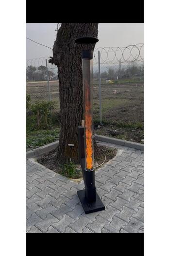 DT DEFNE TASARIM Pelet Soba Roket Pelet Sobası Bahçe Şöminesi