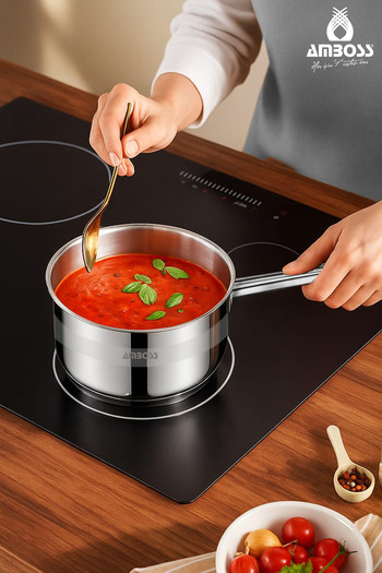 Amboss Saphire Stainless Steel Saucepan, Milk Pot Suitable for All Stoves, 18 cm