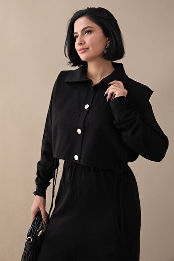 InStyle Black Suit with Bolero Dress