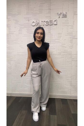 My Destino Bürümcük Loose Cut Trousers with Pockets