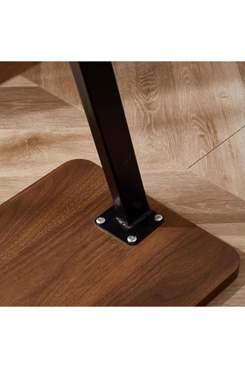 1st Wooden Side Table Set 3 pieces 40x30x60 cm - Brown and Black