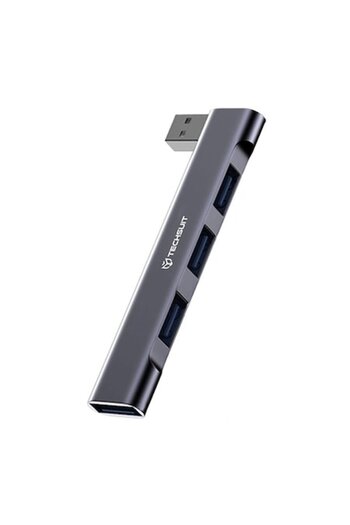 Danex Dongle Hub USB to 3x USB 2.0, 1x USB 3.0, L39, Metal Gray