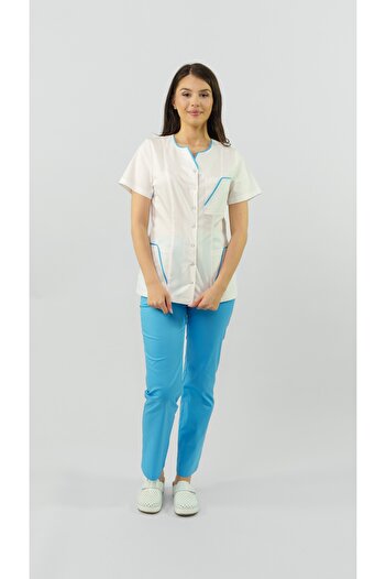Masstex Bluza Irina – Design Modern, Guler V și Paspoal Colorat
