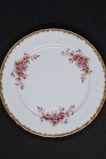 Bavaria Kronester Western German Antique Porcelain Cake Plate 19 cm
