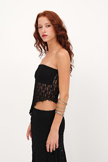 Addax Strapless Lace Bustier B13991