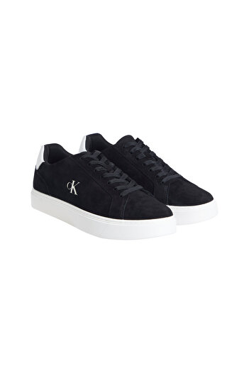 Calvin Klein Klasické pánské černé tenisky se šněrováním a podrážkou Cupsole