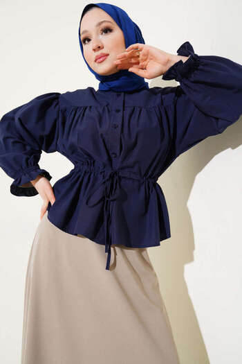 MODA Short Shirt with Bell Tunnels Above the Skirt