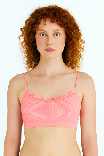 HNX Camisole Women's Thin Strap Lace Detailed Bustier