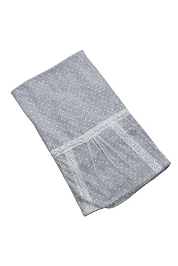 Baby day 5-Piece Baby Shower Set for Girls in Grey and White Lace