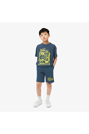 Lacoste Erkek Çocuk Baskılı Lacivert Şort