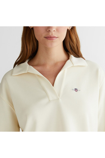 Gant Kadın Krem Logolu Polo