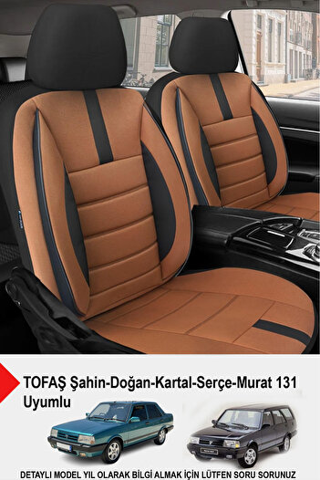 GM-DESIGN Onyx Tan Car Seat Cover - (Compatible with Tofaş Kartal, Şahin, Doğan, Serçe, Tempra)